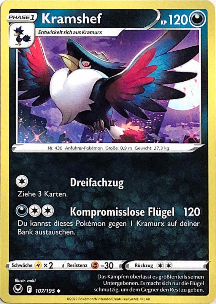 Pokémon-Karte - Kramshef 120KP