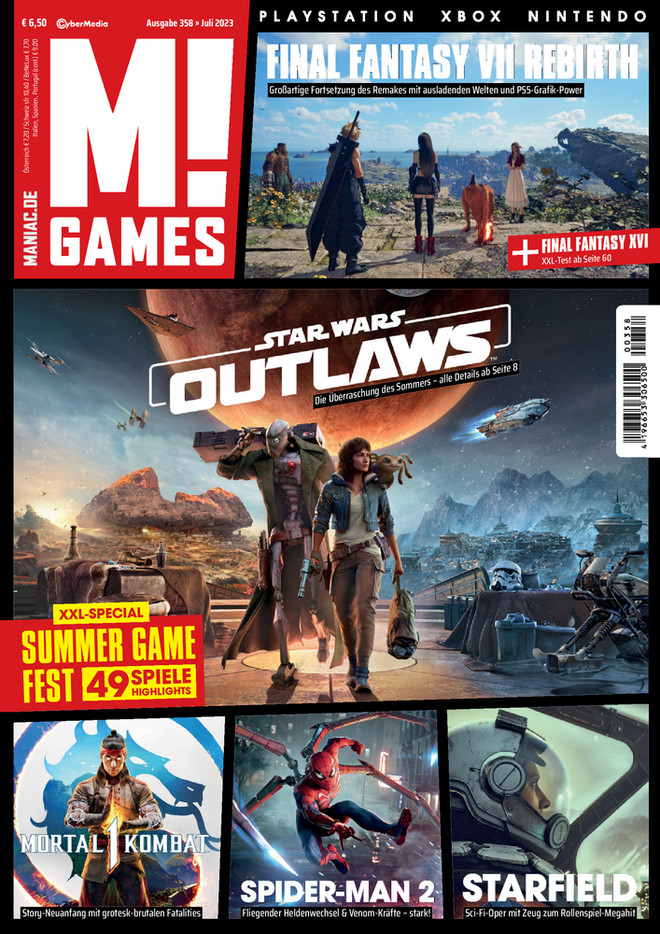 Cover Ausgabe 07/23 der Zeitschrift M! Games